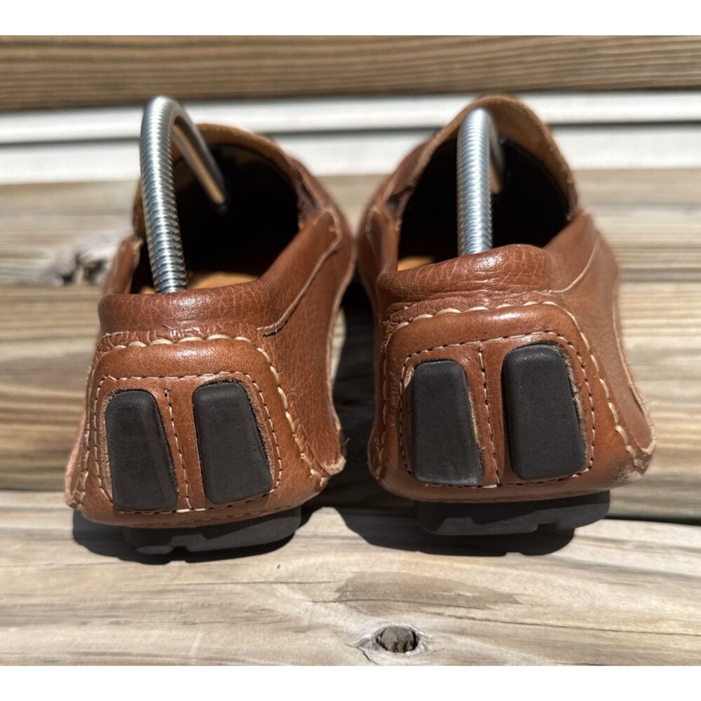 Mercanti Fiorentini Relax Men Driving Loafer Brown Leather Moccasin Shoes 9.5 - Picture 3 of 8